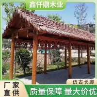 成都防腐木厂家长廊木凉亭木质廊亭景观葡萄架可开票凉亭实木户外 1件