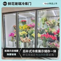 鲜花库固定电加热除雾玻璃后补式冷库玻璃门中空防霜起雾厂家定制 1平方米