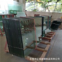 超白钢化玻璃双层中空夹胶玻璃隔断玻璃门PVB防火淋浴房建筑扶栏 1平方米