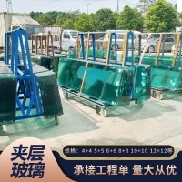 成都厂家双层钢化夹胶玻璃5+56+68+8三层门窗精装房透光高透 1平方米
