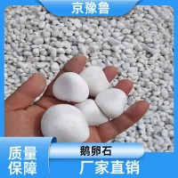 白色景观石 鹅卵石 景观园林 建筑水利工程河道景观专用地材产品  1吨