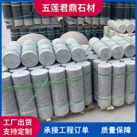 芝麻灰黑花岗岩挡车柱 广场学校停车场拦路车止石 大理石石柱厂家  11个