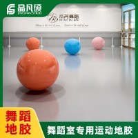 安全舞蹈地胶弹性加厚防滑运动地胶舞蹈专用拉丁舞芭蕾舞pvc地板 1平方米