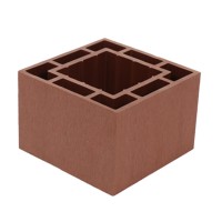 【绿品】塑木护栏扶手河道景区公园池塘市政户外围栏木塑栏杆护栏  5米