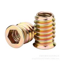 内外牙螺母内嵌螺母内六角螺母螺母大全预埋螺母英制螺母1/4螺母  1个