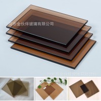 供应茶色玻璃4mm 5mm 6mm 金茶玻 欧茶玻版面均匀   10000平方米