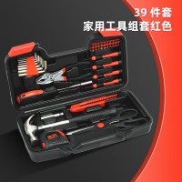 厂家直销现货专供跨境电商39件套车载家用鲤鱼钳五金组合工具套装  1套