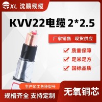 kvv22控制电缆 kvv22-2*2.5 3*2.5 4*2.5 铠装控制电缆 厂家销售 1米