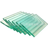 玻璃厂家制作加工5mm/6mm/8mm/10mm/12mm浮法白玻透明钢化玻璃   100平方米